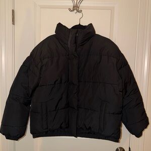 Daily Ritual Black Puffer Jacket Women’s XL Lightweight Winter Coat